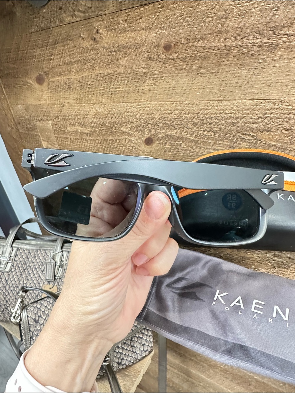 Kaenon Clarke Polarized Sunglasses Black Mirror SR-91 with Case - Picture 2 of 5